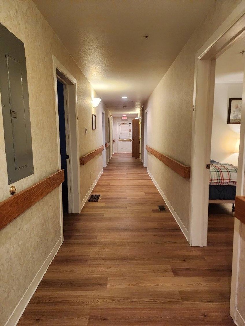 Hallway and gathering space at Your Home Wiggins
